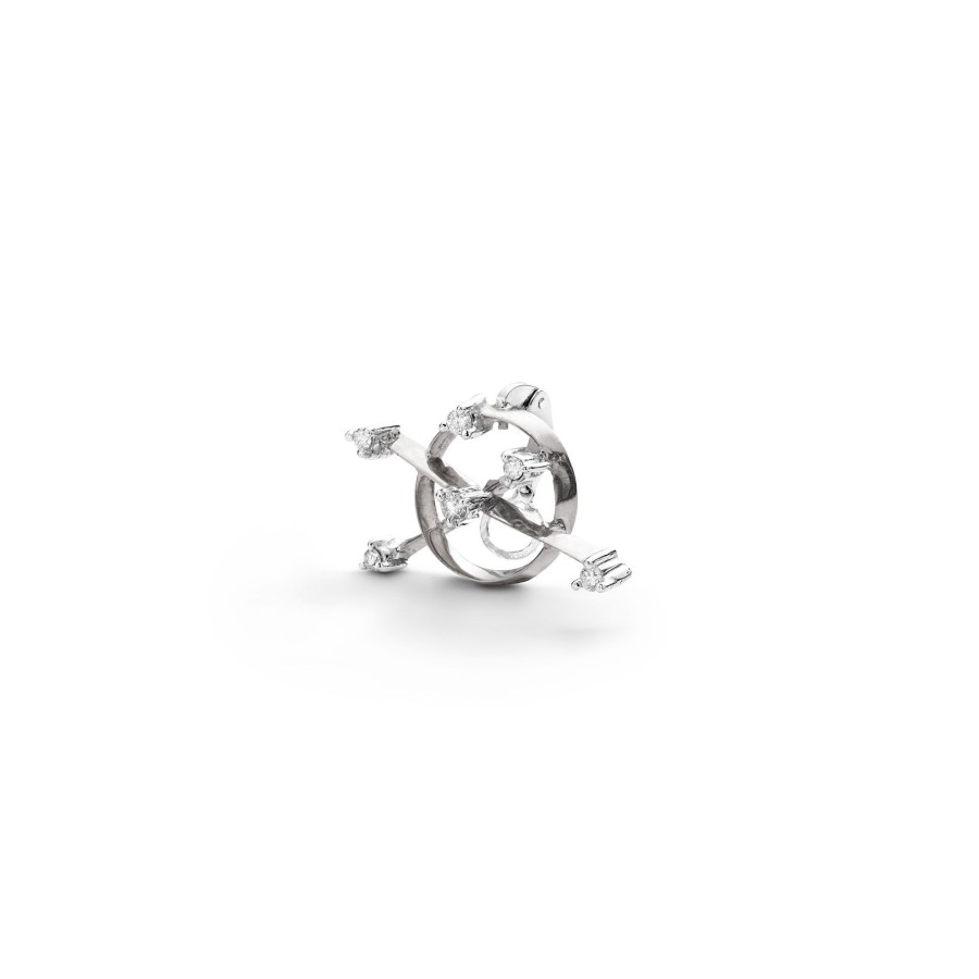 Orecchini BALANCE | Freccia' Ear Cuff In Oro Bianco