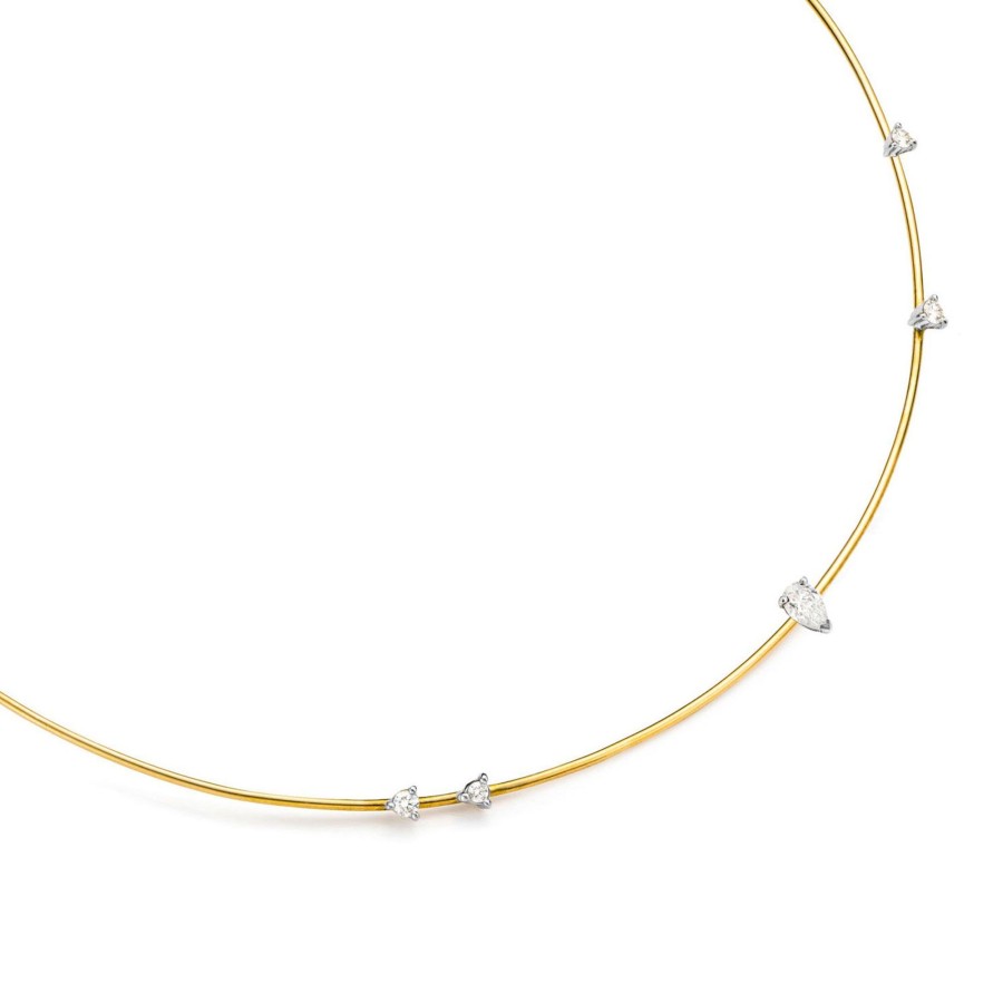 Collana BALANCE | Collana 'Balance' In Oro Giallo Con Goccia